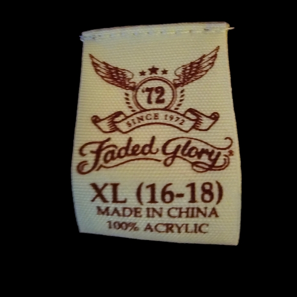 Faded Glory XL Burgundy sweater - Picture 3 of 3